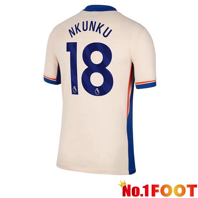 FC Chelsea (Nkunku 18) Away Soccer Jersey Yellow 2024/2025