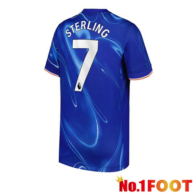 FC Chelsea (Sterling 7) Home Soccer Jersey Blue 2024/2025