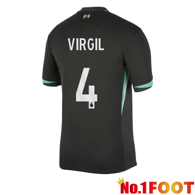 FC Liverpool (VIRGIL 4) Away Soccer Jersey Black 2024/2025