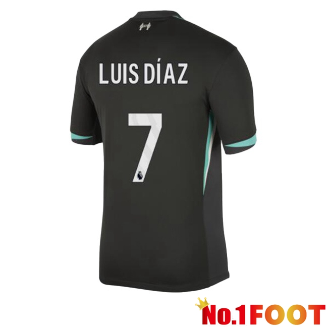 FC Liverpool (LUIS DÍAZ 7) Away Soccer Jersey Black 2024/2025