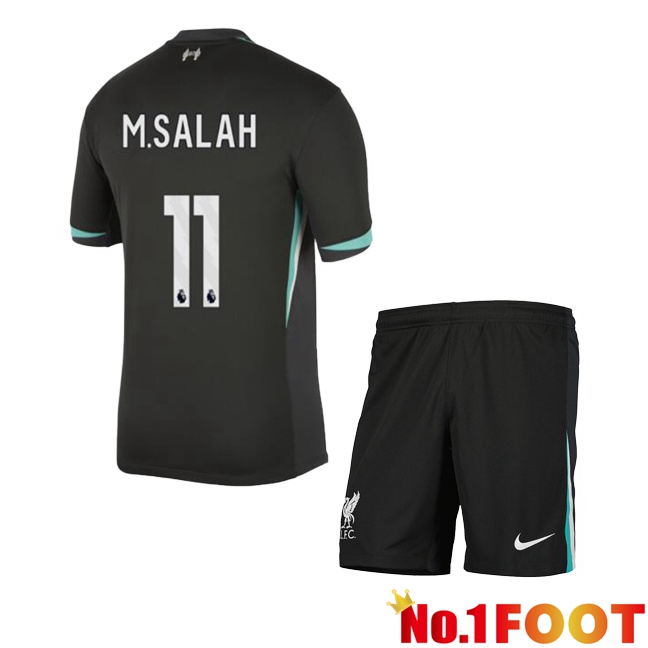 FC Liverpool (M.SALAH 11) Kids Away Soccer Jersey Black 2024/2025