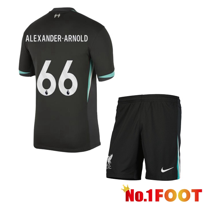 FC Liverpool (ALEXANDER-ARNOLD 66) Kids Away Soccer Jersey Black 2024/2025