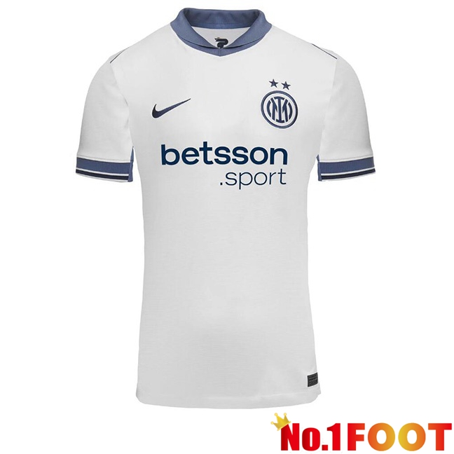 Inter Milan Away Soccer Jersey White 2024/2025