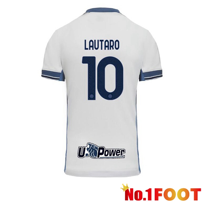 Inter Milan (LAUTARO 10) Away Soccer Jersey White 2024/2025