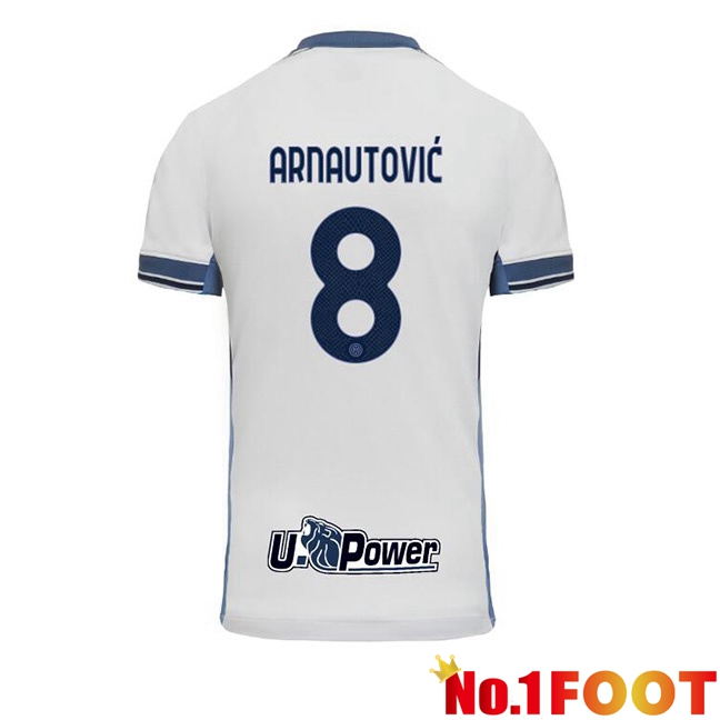 Inter Milan (ARNAUTOVIĆ 8) Away Soccer Jersey White 2024/2025