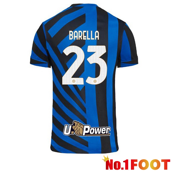 Inter Milan (BARELLA 23) Home Soccer Jersey Blue 2024/2025