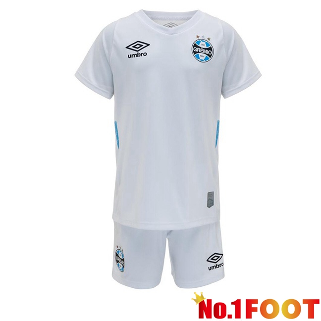 Gremio Kids Away Soccer Jersey White 2024/2025