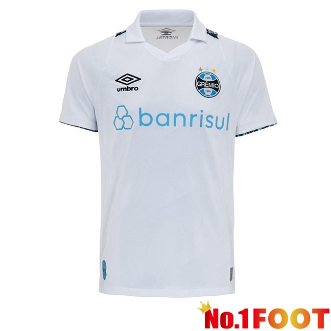 Gremio Away Soccer Jersey White 2024/2025