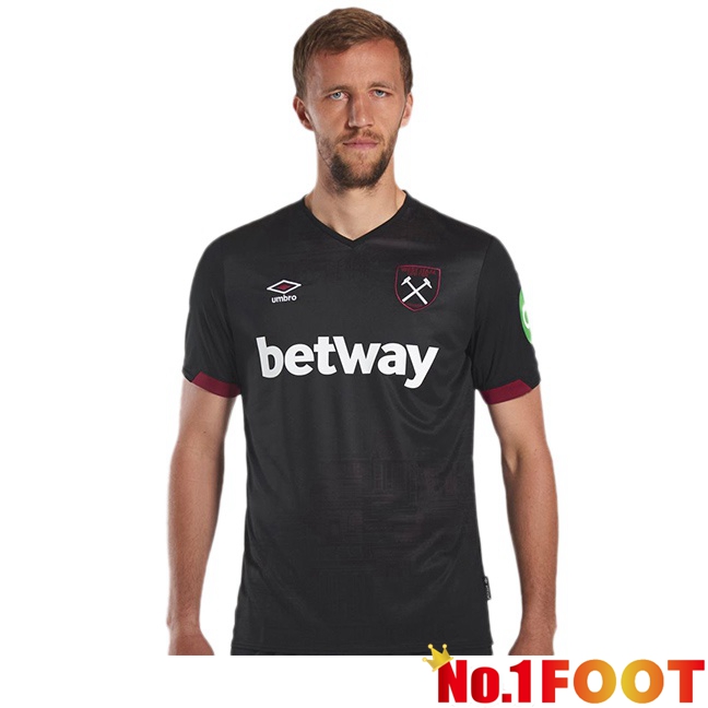 West Ham United Away Soccer Jersey Black 2024/2025