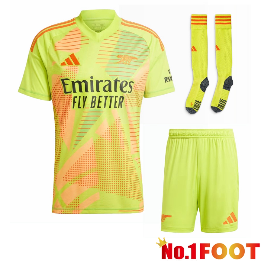 Arsenal Goalkeeper kit Soccer Jersey Green (Shorts + Socks) 2024/2025