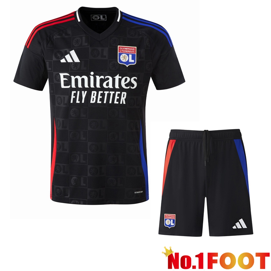 lyon OL Away kit Soccer Jersey + Shorts 2024/2025