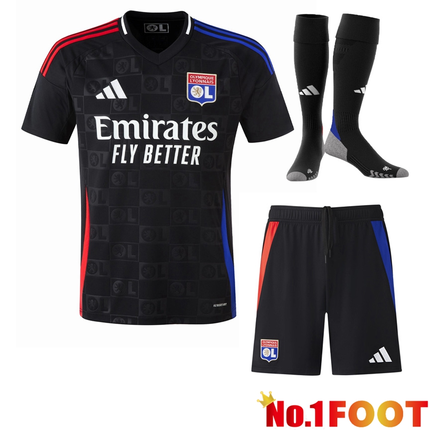 lyon OL Away kit Soccer Jersey (Shorts + Socks) 2024/2025