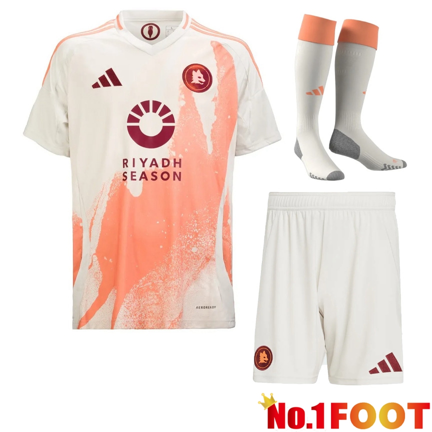 AS Rome Away kit Soccer Jersey (Shorts + Socks) 2024/2025 - Click Image to Close