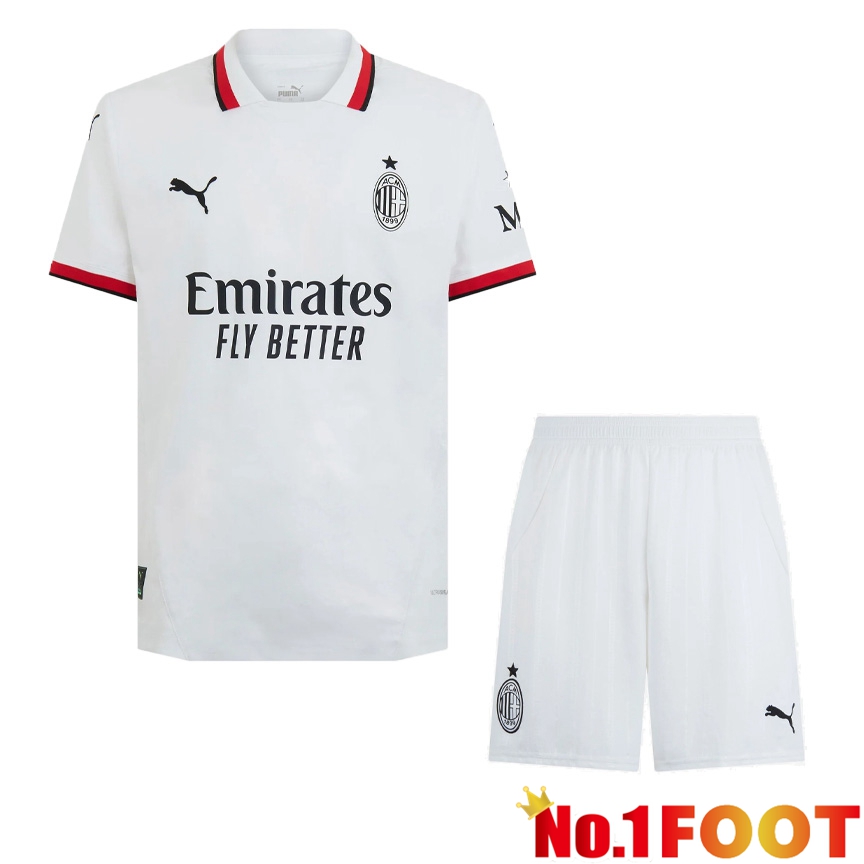 AC Milan Away kit Soccer Jersey + Shorts 2024/2025 - Click Image to Close