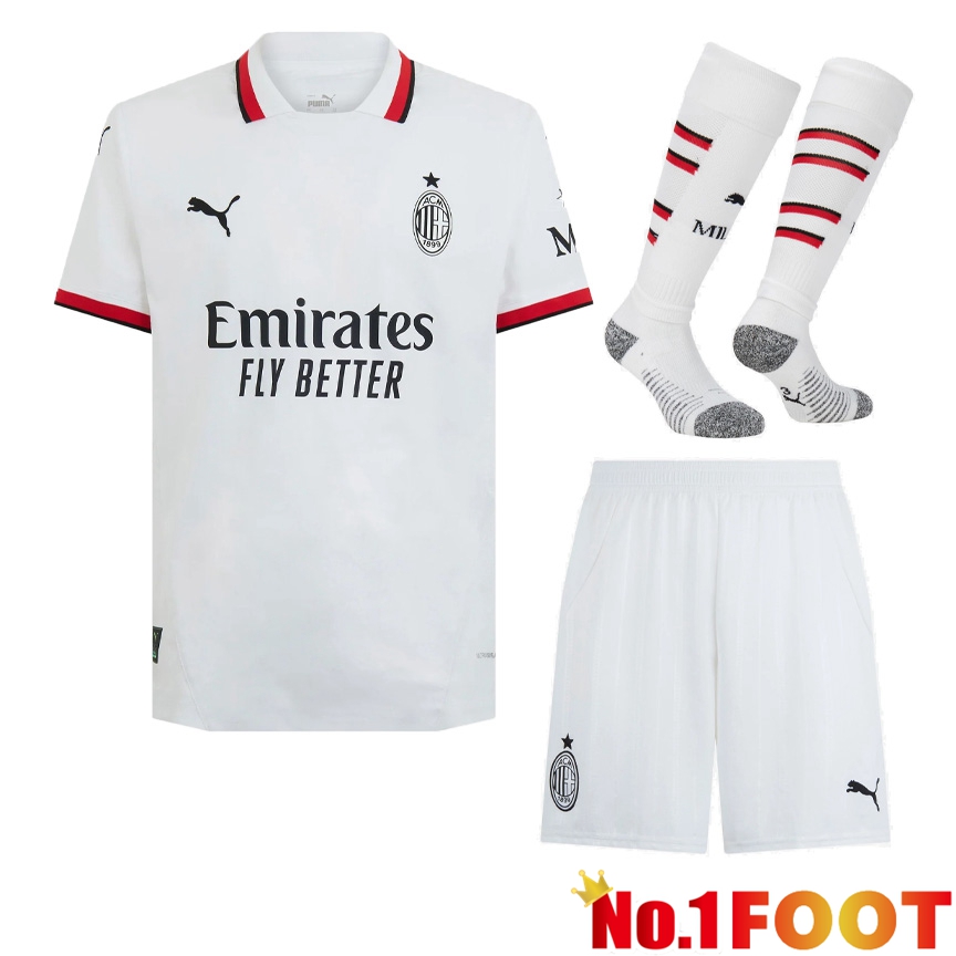 AC Milan Away kit Soccer Jersey (Shorts + Socks) 2024/2025