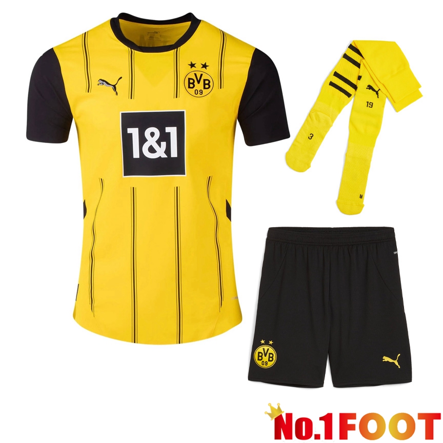 Dortmund BVB Home kit Soccer Jersey (Shorts + Socks) 2024/2025