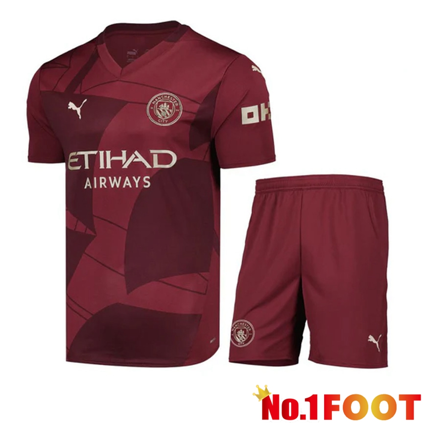 Manchester City Third kit Soccer Jersey + Shorts 2024/2025