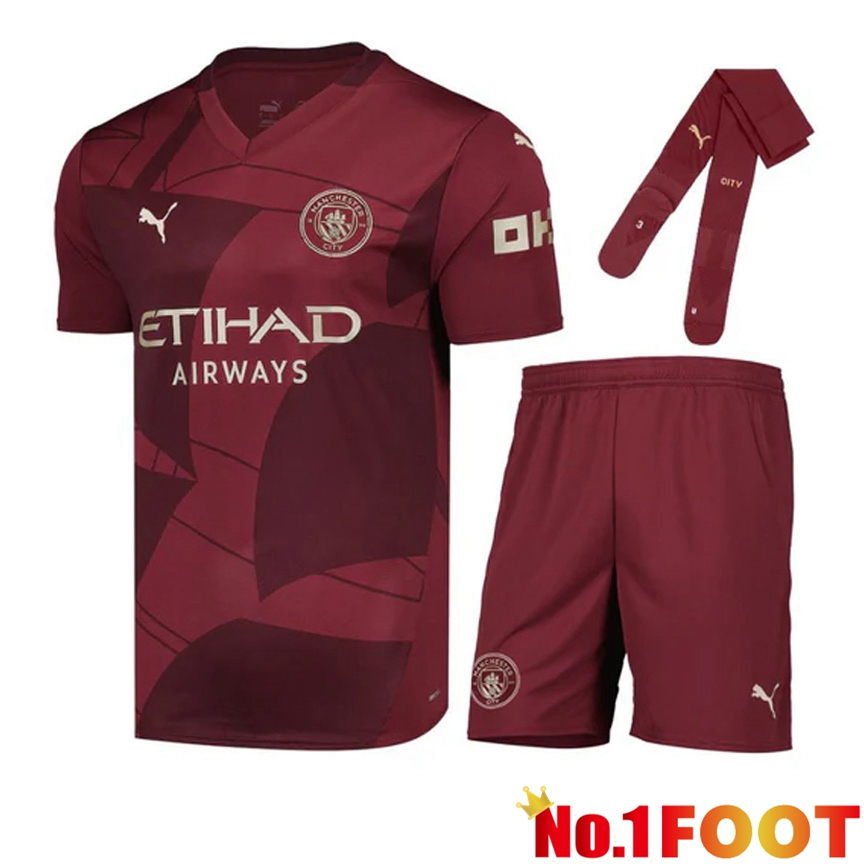 Manchester City Third kit Soccer Jersey (Shorts + Socks) 2024/2025