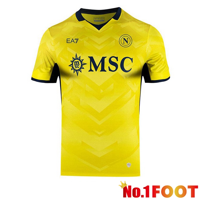 SSC Napoli Goalkeeper Soccer Jersey Yellow 2024/2025