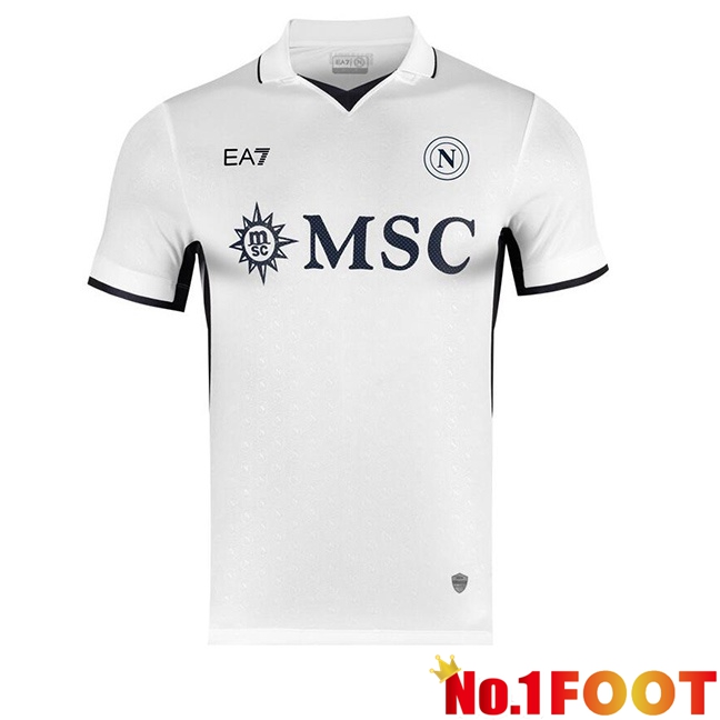 SSC Napoli Away Soccer Jersey White 2024/2025