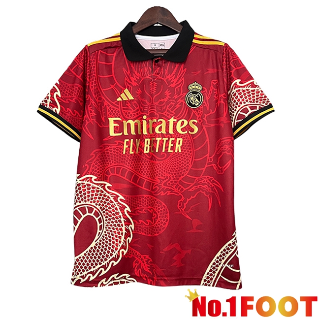 Real Madrid Soccer Jersey Special Edition Red 2024/2025