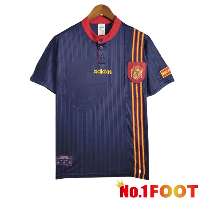 Spain Retro Away Soccer Jersey 1996