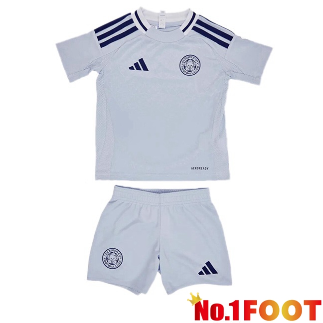 Leicester City Kids Third Soccer Jersey Grey 2024/2025