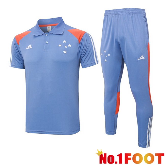 Cruzeiro EC Soccer Polo + Training Pants Grey 2024/2025 - Click Image to Close