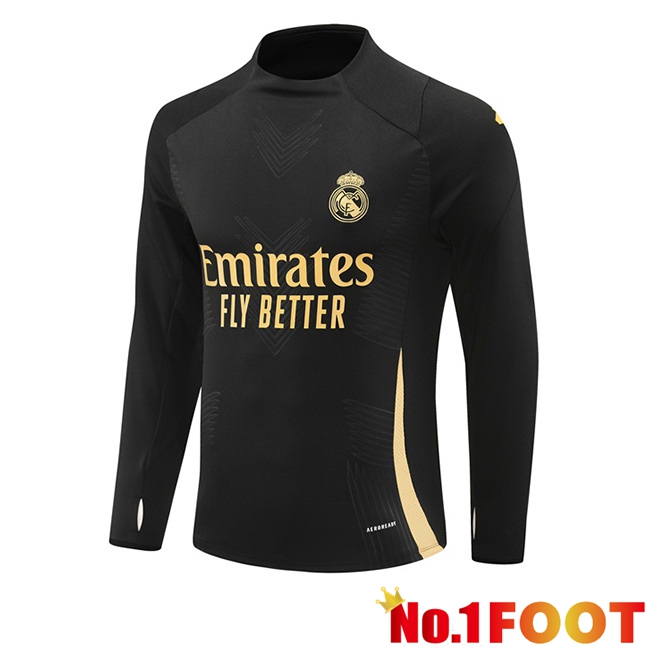 Real Madrid Training Sweatshirt Black 2024/2025