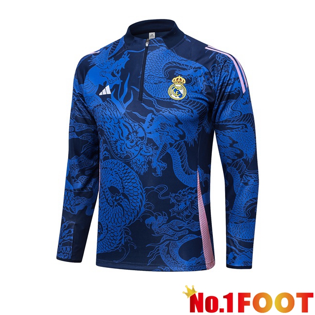 Real Madrid Training Sweatshirt Blue Royal 2024/2025