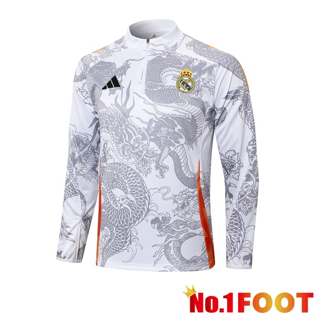 Real Madrid Training Sweatshirt White 2024/2025