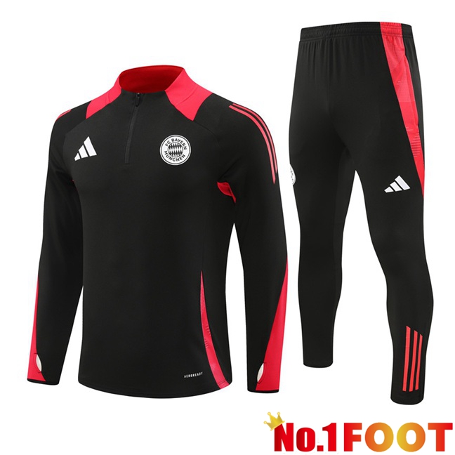 Bayern Munich Kids kit Training Tracksuit Black 2024/2025