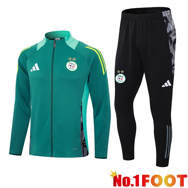 Algeria kit Training Tracksuit - Jacket Green 2024/2025