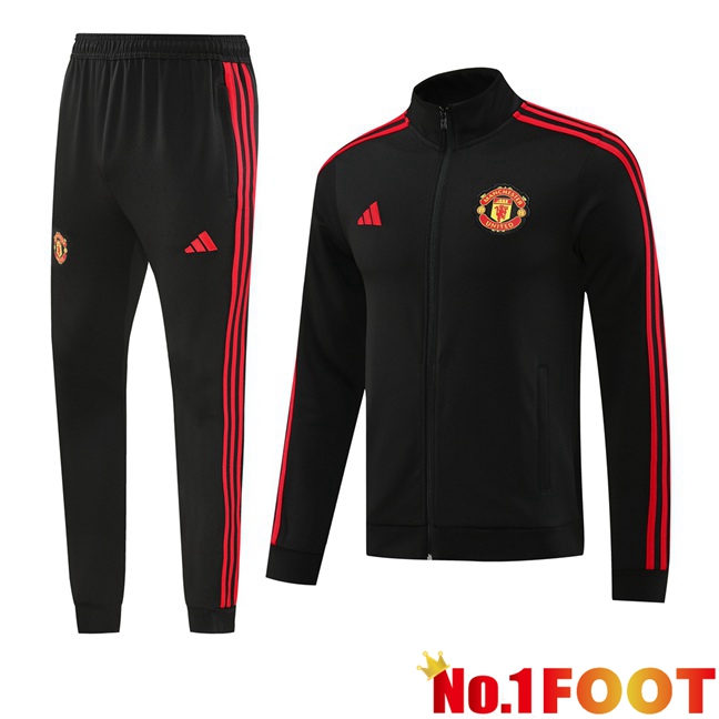 Manchester United kit Training Tracksuit - Jacket Black 2024/2025