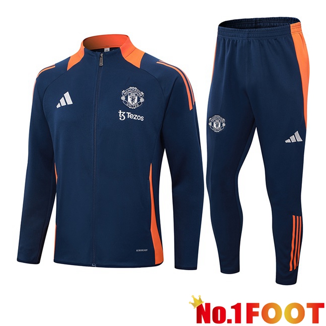 Manchester United kit Training Tracksuit - Jacket Blue Royal 2024/2025