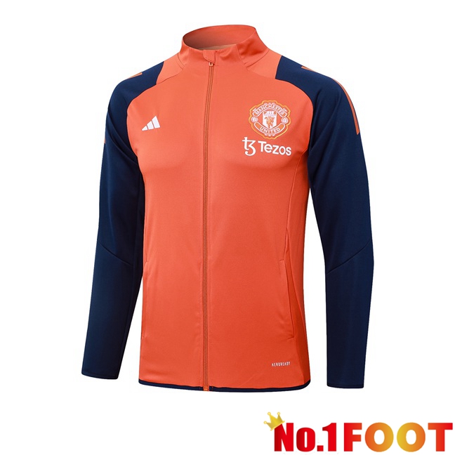 Manchester United Training Jacket Orange 2024/2025