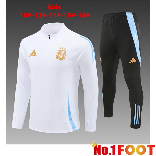 Argentinae Kids kit Training Tracksuit White 2024/2025