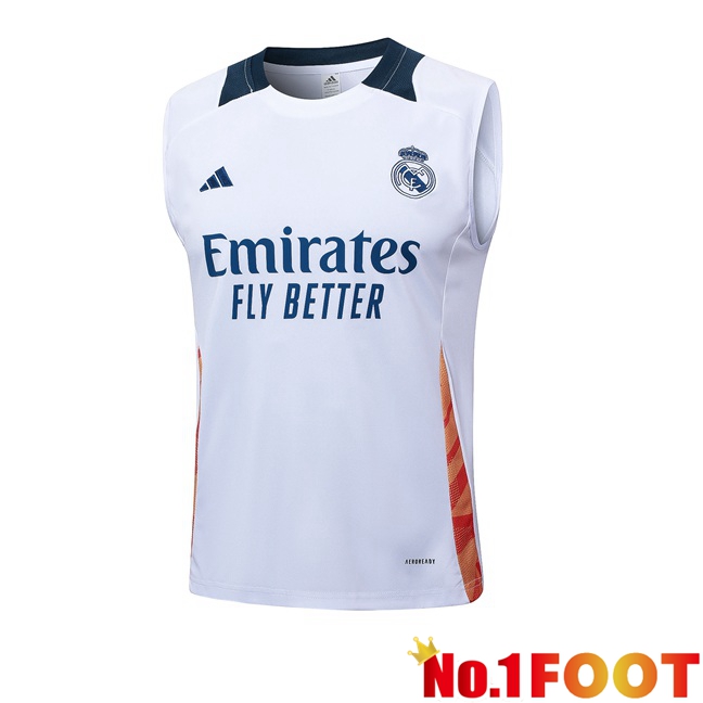 Real Madrid Gilet Soccer White 2024/2025