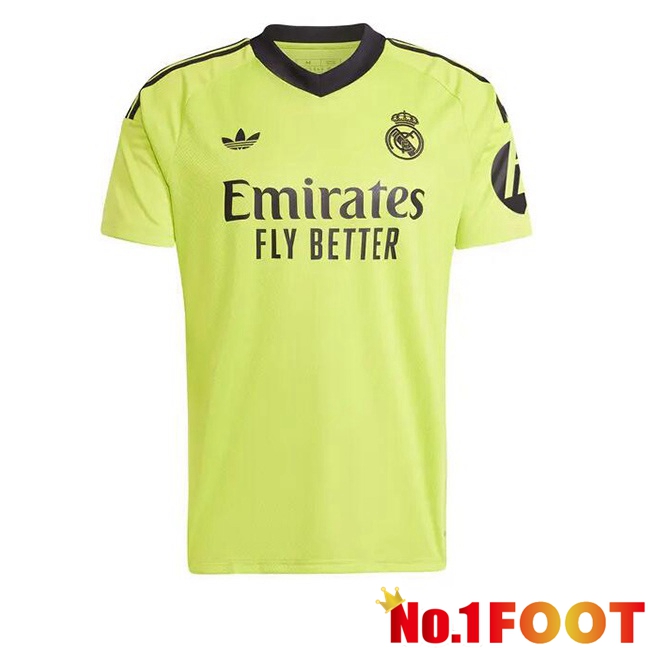 Real Madrid Goalkeeper Soccer Jersey Yellow 2024/2025 - Click Image to Close