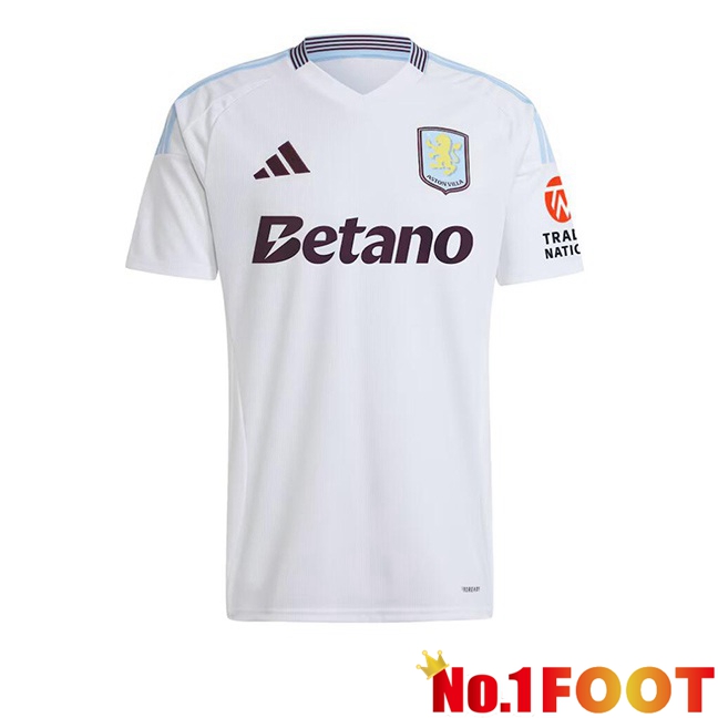 Aston Villa Away Soccer Jersey White 2024/2025