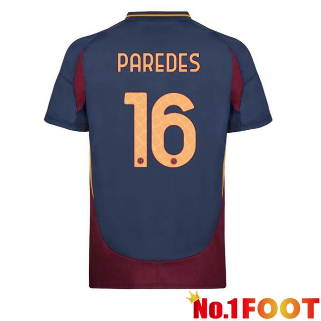 AS Rome (PAREDES 16) Third Soccer Jersey Blue Royal 2024/2025