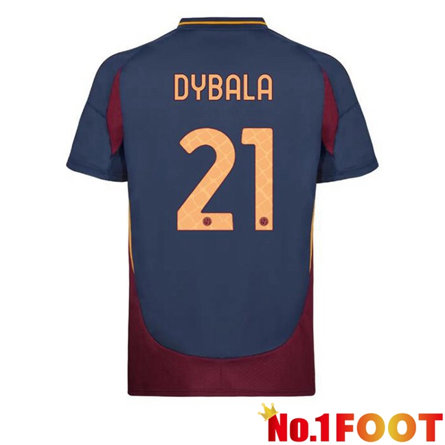 AS Rome (DYBALA 21) Third Soccer Jersey Blue Royal 2024/2025 - Click Image to Close