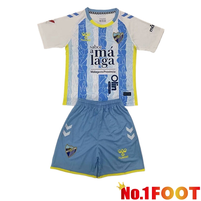 Malaga Kids Home Soccer Jersey 2024/2025