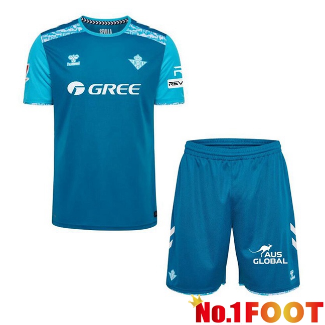 Real Betis Kids Third Soccer Jersey Blue 2024/2025