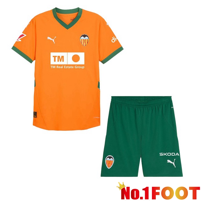 Valencia CF Kids Third Soccer Jersey Orange 2024/2025