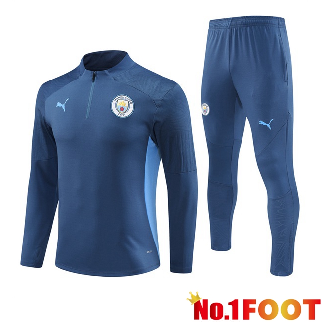 Manchester City Kids kit Training Tracksuit Blue Royal 2024/2025