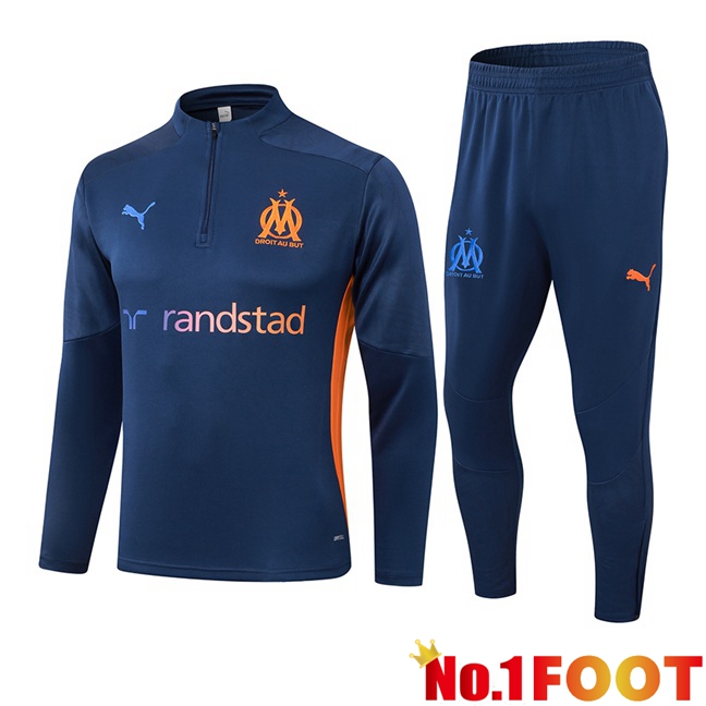 Marseille OM Kids kit Training Tracksuit Blue Royal 2024/2025