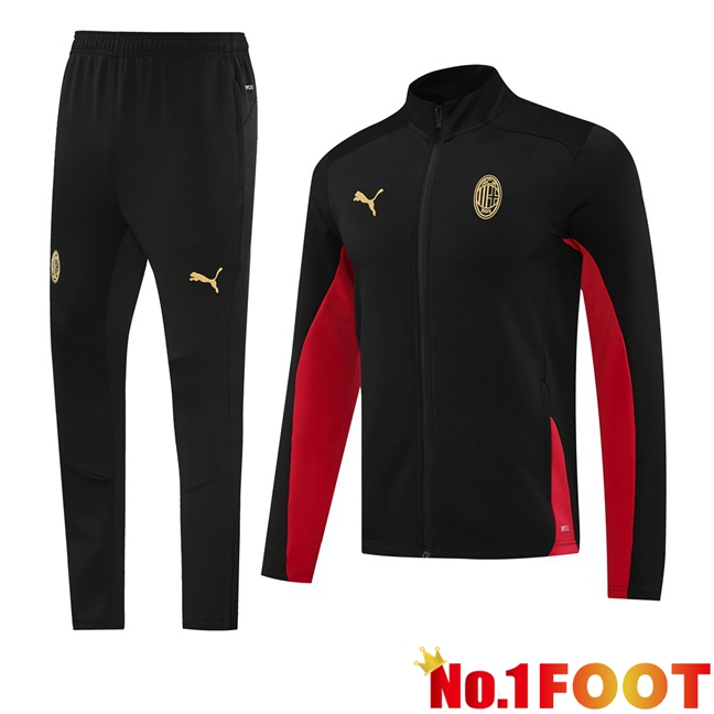 AC Milan kit Training Tracksuit - Jacket Black 2024/2025