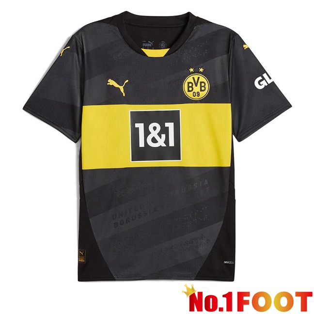 Dortmund BVB Away Soccer Jersey Black 2024/2025