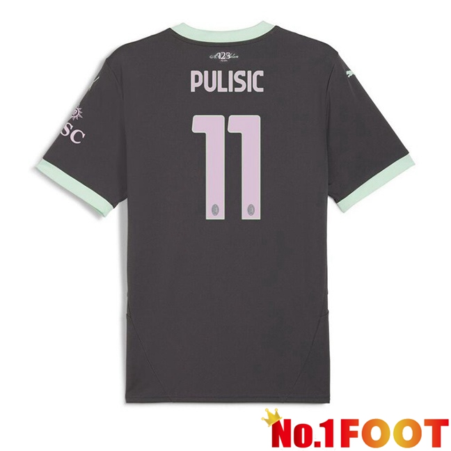 AC Milan (Pulisic 11) Third Soccer Jersey Black 2024/2025